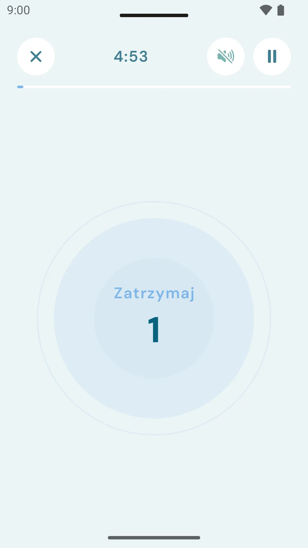 RespiroWay: prowadzona sesja oddechowa z animacją
