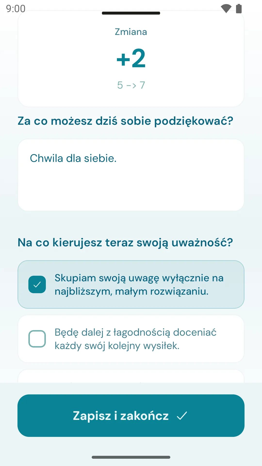 RespiroWay: dziennik refleksji i samopoczucia po sesji